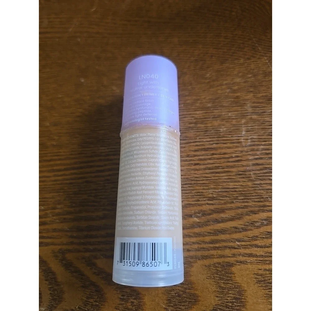 JOAH Crystal Glow Foundation Light Neutral LN040 Peptide Hyaluronic 1.01oz‎ New